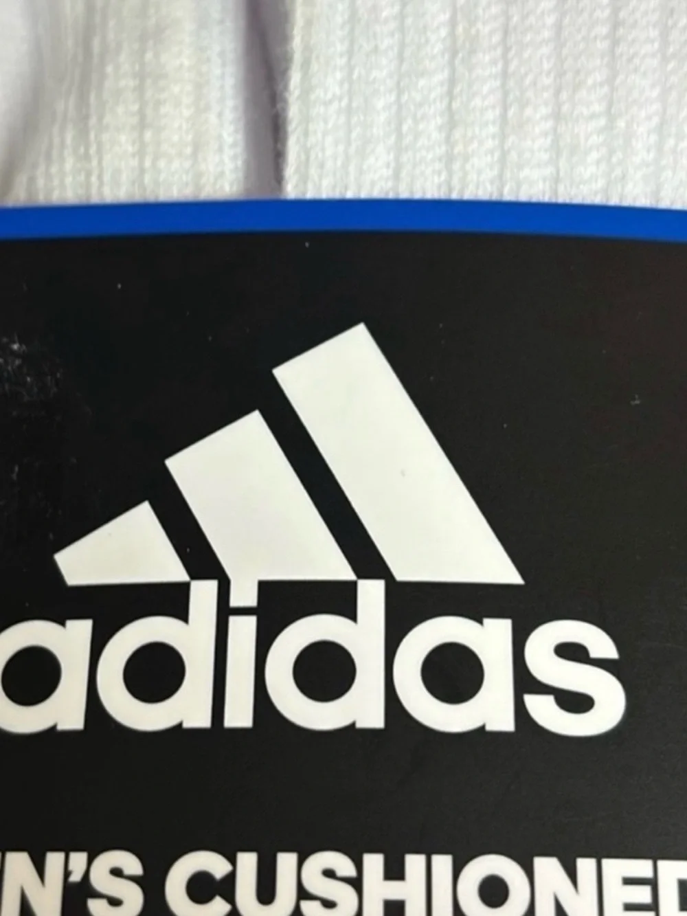 New Adidas Socks Men’s 6 Pair White Cushioned Crew Sock Casual Athletic Active